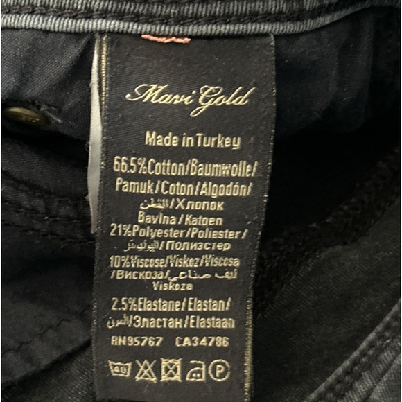 Mavi Gold Cuffed Skinny Jeans Size 25 - Picture 5 of 6